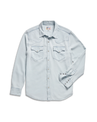 Men's Denim Long Sleeve Pearl Snap