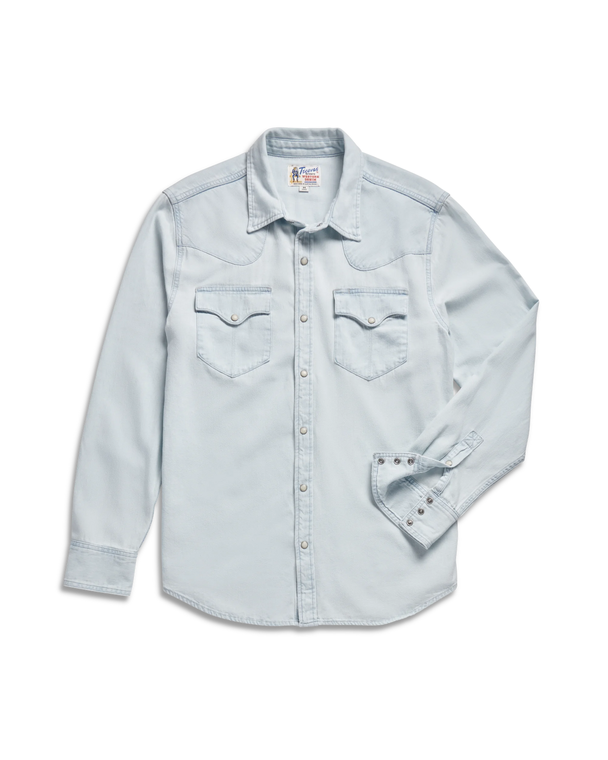 Men's Denim Long Sleeve Pearl Snap